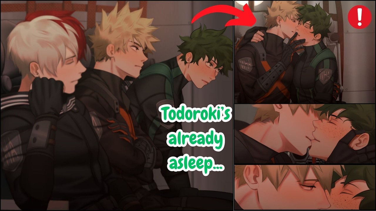 Bakudeku - Stolen Moments: Deku & Bakugo's Unexpected Mission Kiss 💞 [English Comic Dub]