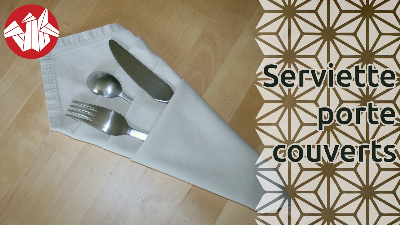 Origami - Serviette porte-couverts [Senbazuru]