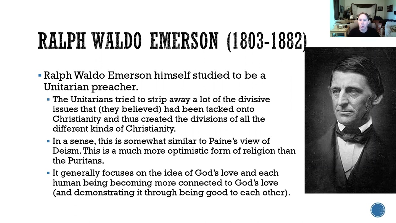 Video Lesson on Transcendentalism, Emerson, and Thoreau