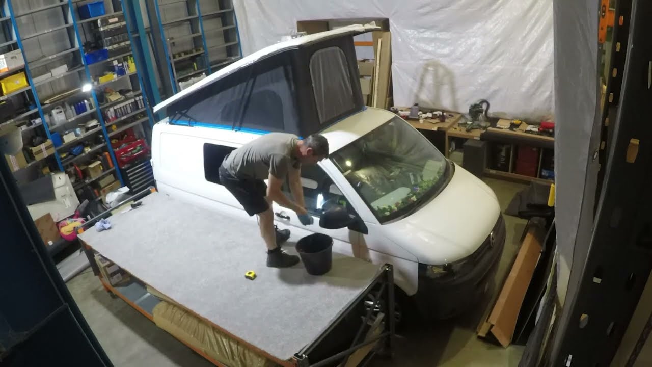 Time Lapse Installation of Austops Pop Top in VW Transporter