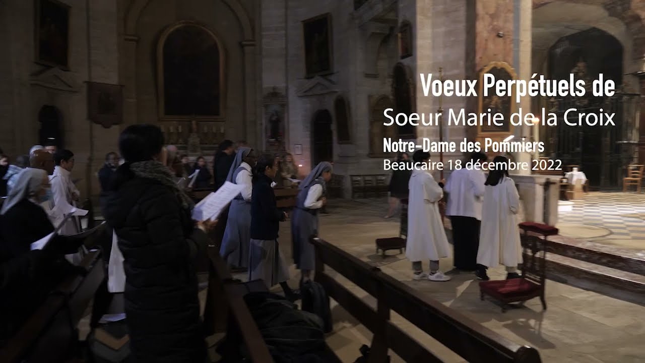 VOEUX PERPETUELS de SR MIEN. Beaucaire, ND des Pommiers, 18 décembre 2022