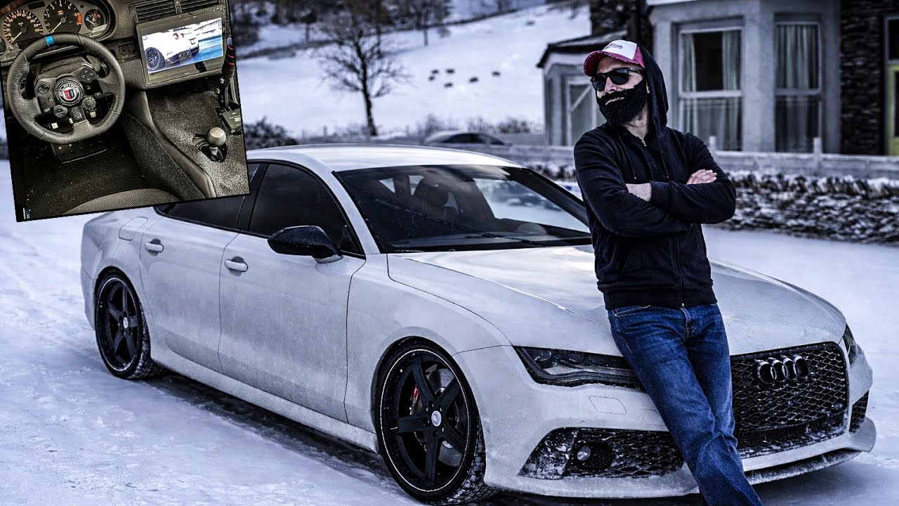 Audi RS7 na lošim zimskim gumama ❄️ Test na snijegu | FH4 | Logitech G923