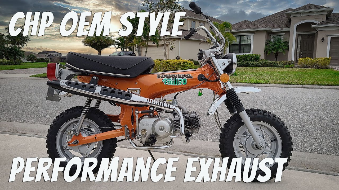 CHP Performance Exhaust & Heat Shield on the 1974 CT70