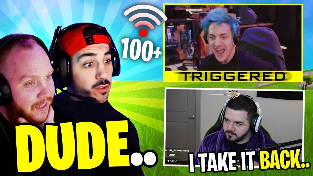 Ninja *RAGES* On CouRageJD For SECRETLY Changing The Fortnite Server!