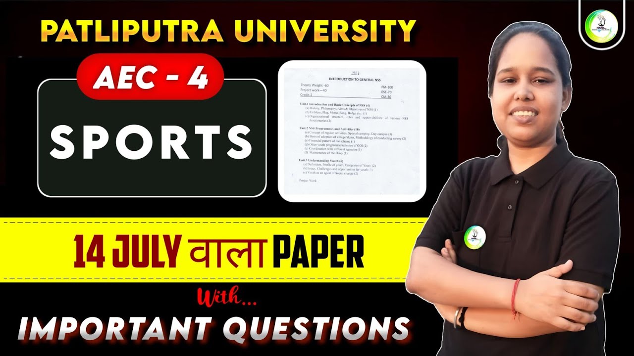 🔥UG 4th Semester Aec4 Sports NewSyllabus IPPU Aec4 Sports  important question vvi question,Syllabus|