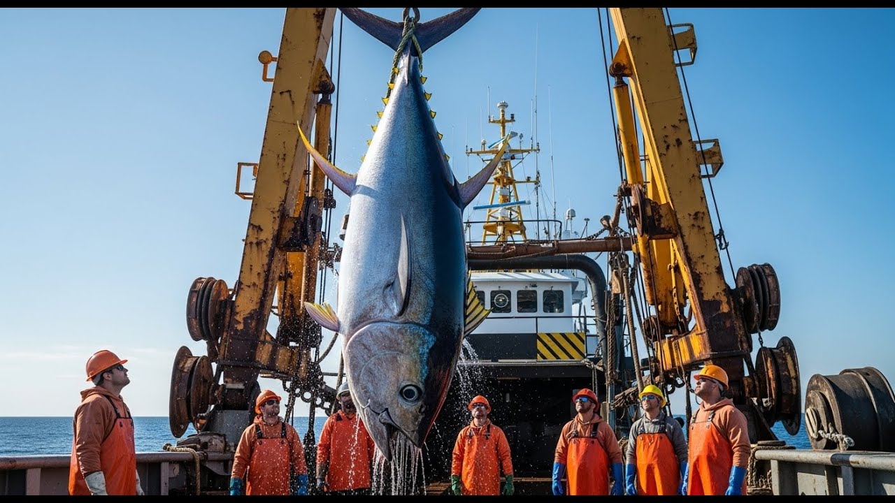 Catching the 60-ton colossal bluefin tuna deeper than the mariana trench.