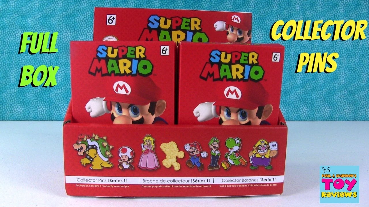 Обзор коробки коллекционных значков Super Mario Series 1 | PSToyReviews