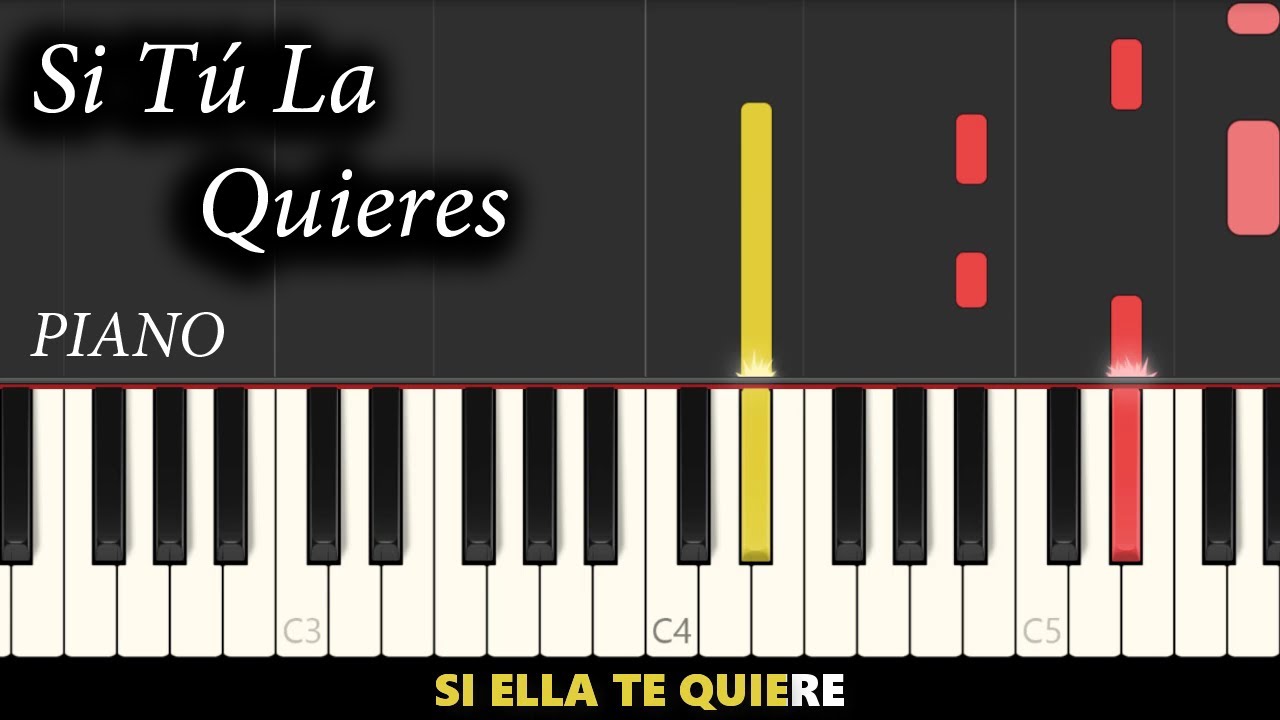 David Bisbal, Aitana - Si Tú La Quieres | Piano Tutorial Acompañamiento Instrumental