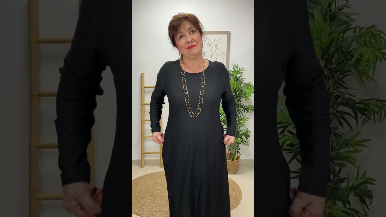 VESTIDOS Negros para Mantilla o Eventos - Vestidos Mujer Tallas Grandes 