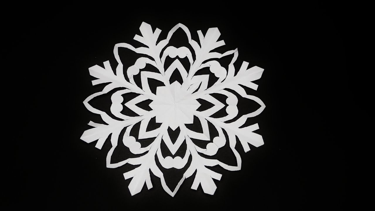 How to Make a Snowflake out of Paper | Christmas Cutting Art (1657)