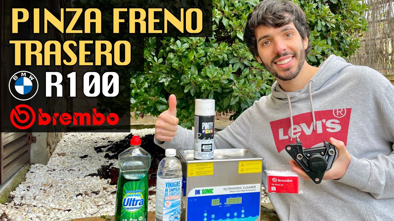 R100 #30 🦞 PINZA de FRENO como NUEVA  😍 con ULTRA SONIDOS 🔊 JUNTAS nuevas y PINTY PLUS 🔫