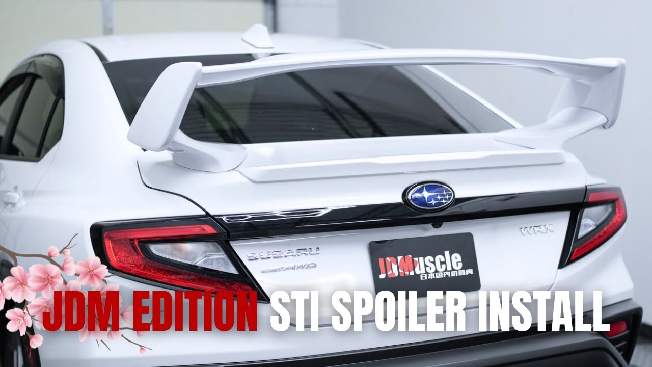 22+ WRX JDM Edition STI Spoiler Installation