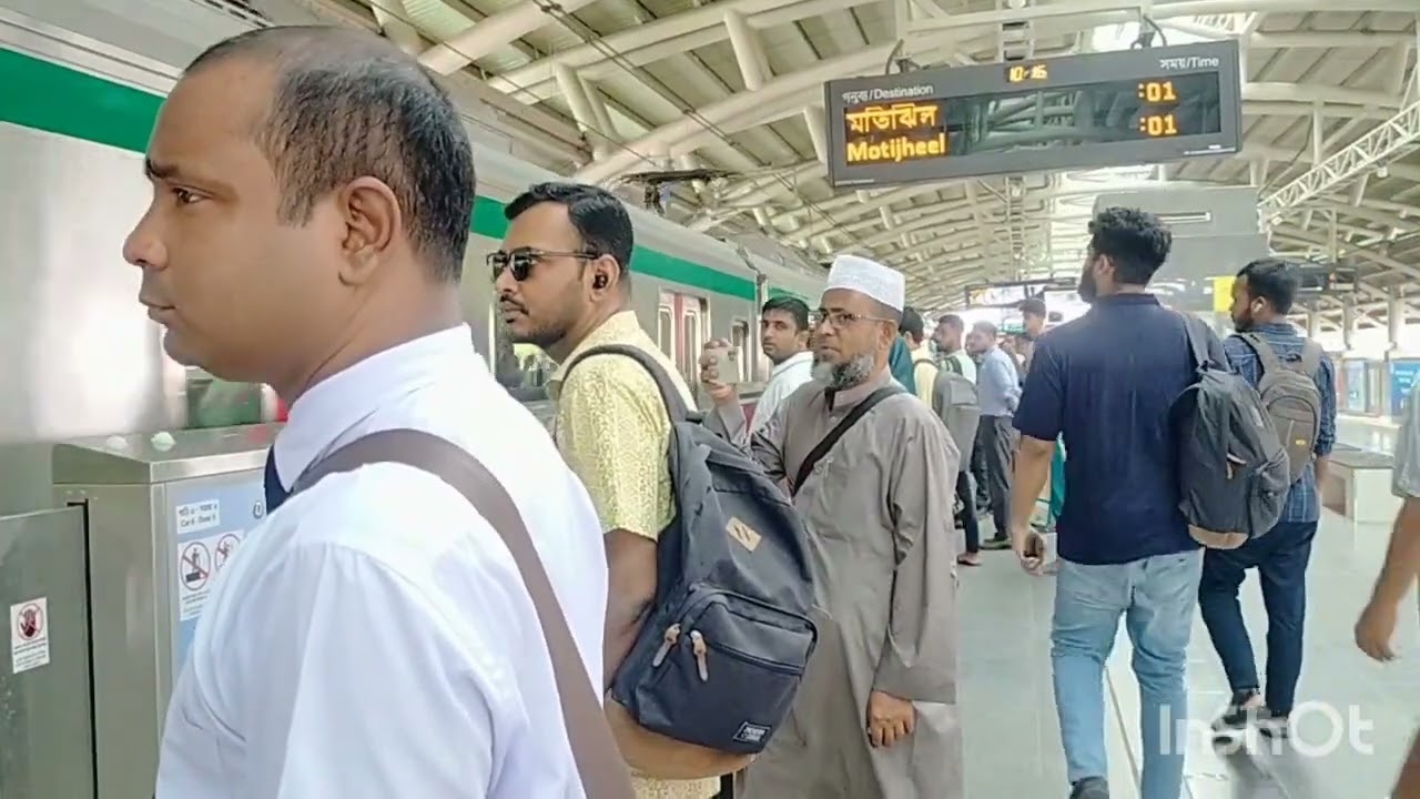 Dhaka Metrorail Agargaon platform || Agargaon to Kawranbazar
