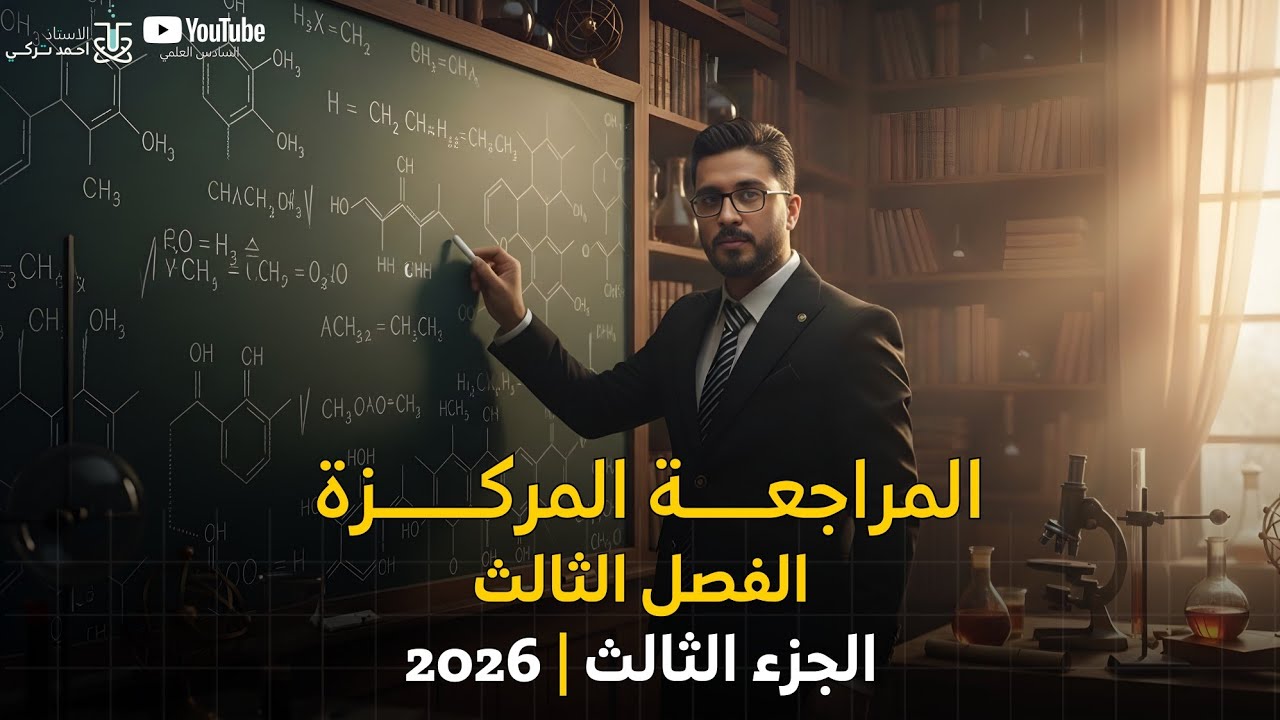 الاستاذ احمد تركي || كيمياء السادس العلمي 2026 ||  المراجعة المركزة لموضوع الاملاح فقط