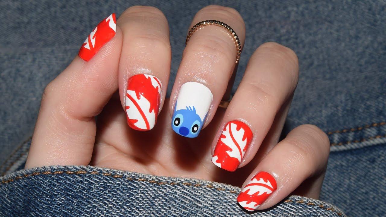 Manicura Lilo & Stitch | CristiNails