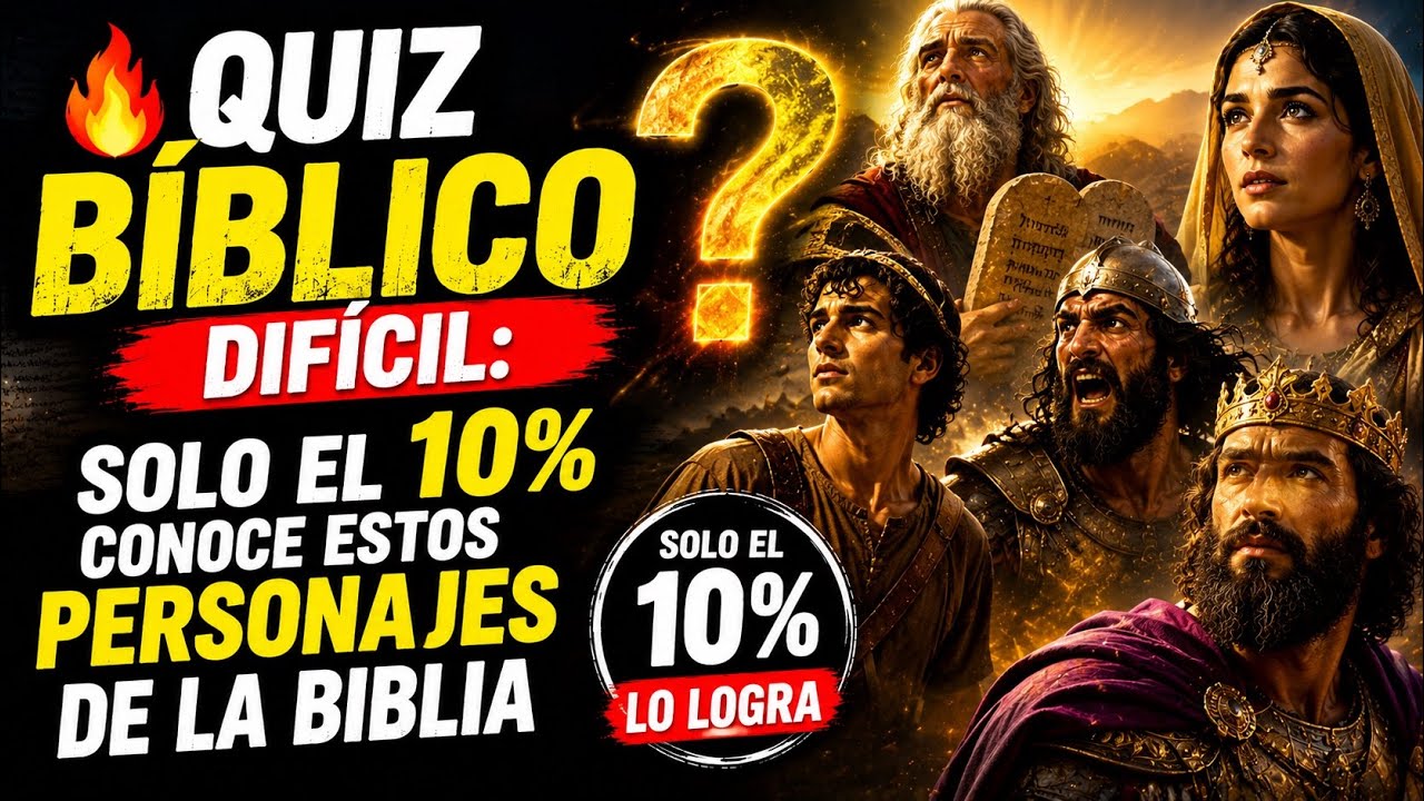 🔥 QUIZ BÍBLICO DIFÍCIL: Solo el 10% Conoce Estos Personajes de la Biblia