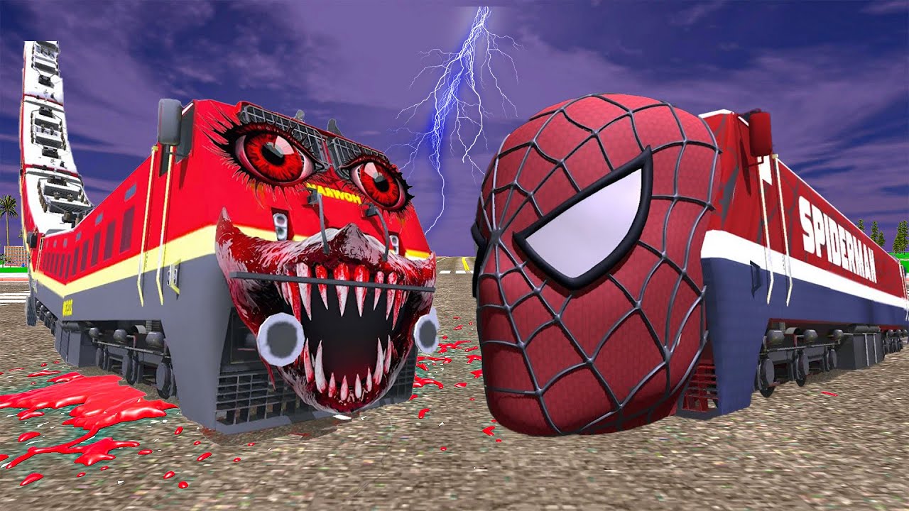 Franklin Play Hide & Kill With Ironman Spiderman Trains in Indian Bikes Driving 3d