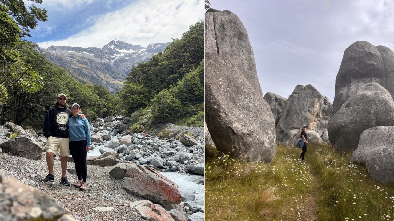 Arthur's Pass y Castle Hill (primer viaje en el auto) + preparativos para el roadtrip 🚙🏔️🇳🇿
