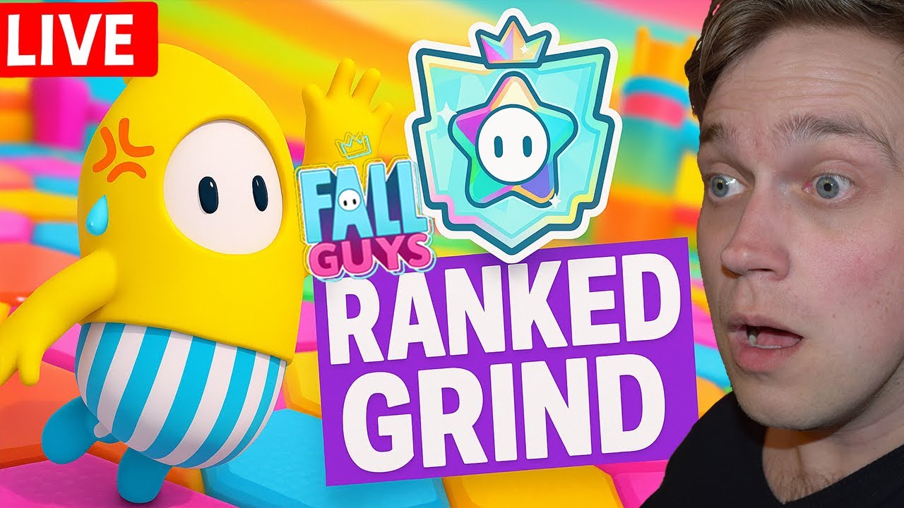 LIVE - FALL GUYS RANKED MODE GRIND! –  ROAD TO SUPERSTAR!