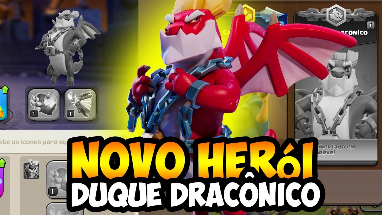 NOVO HERÓI DUQUE DRACÔNICO ESTÁ CHEGANDO NO CLASH OF CLANS!
