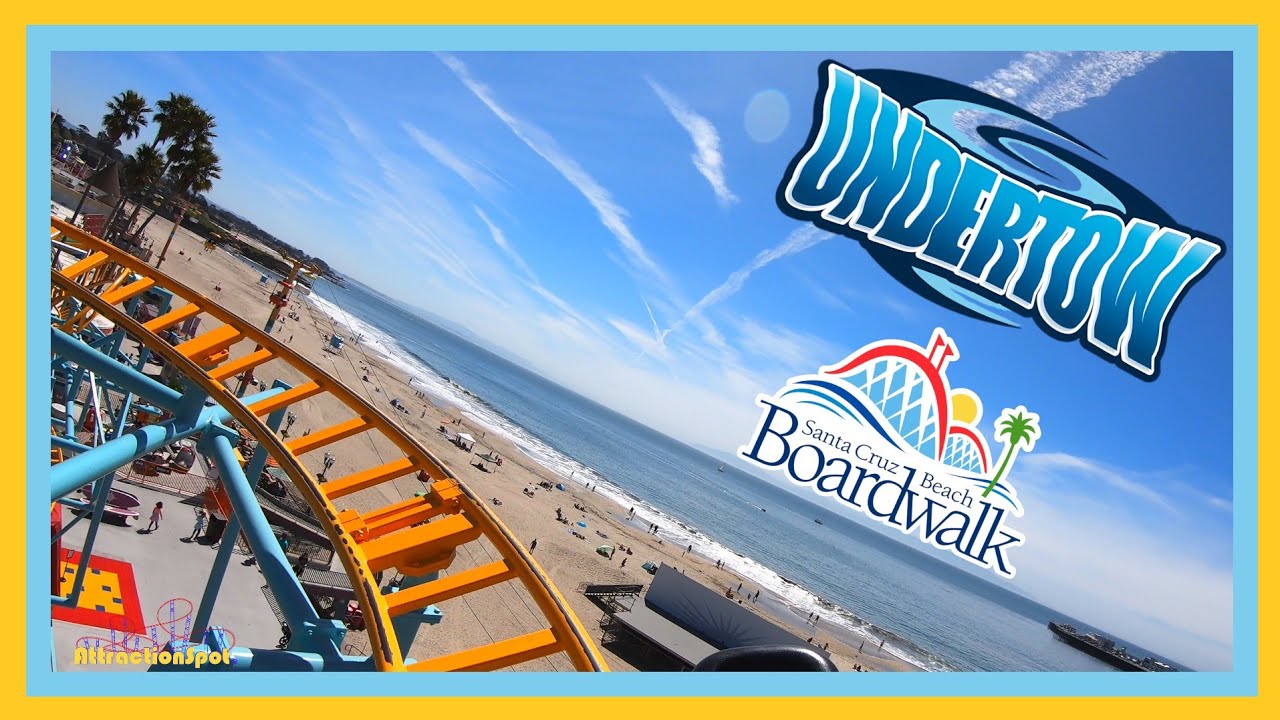 Undertow Roller Coaster | 4K | Off-ride | On-ride POVs | Santa Cruz Beach Boardwalk
