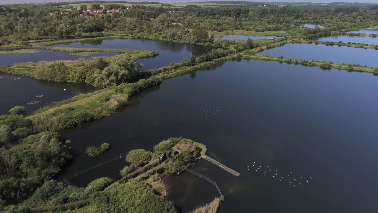 Drone etang Ailly-sur-Somme Picardie Anafi 4K