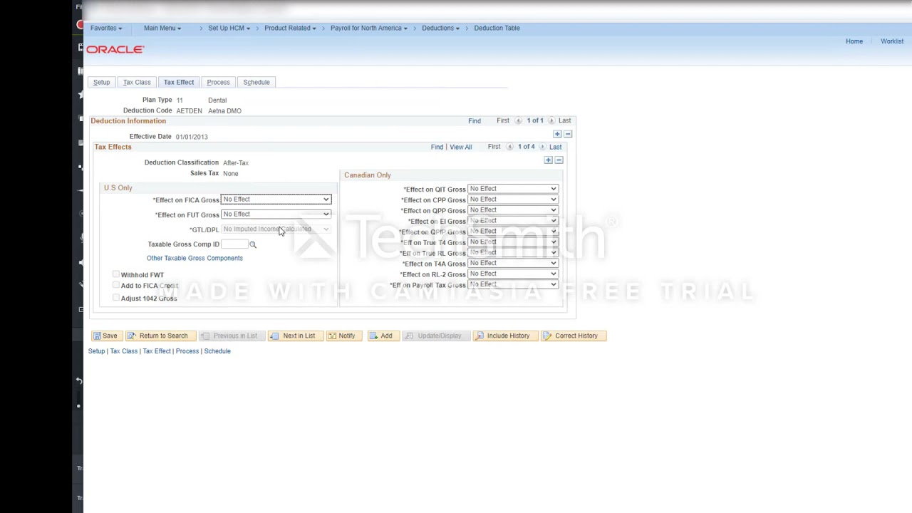 Oracle PeopleSoft Payroll for North America