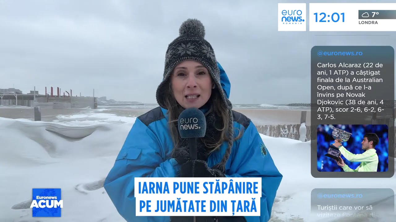 Jumătate de țară, acoperită de zăpadă. Se circulă cu dificultate