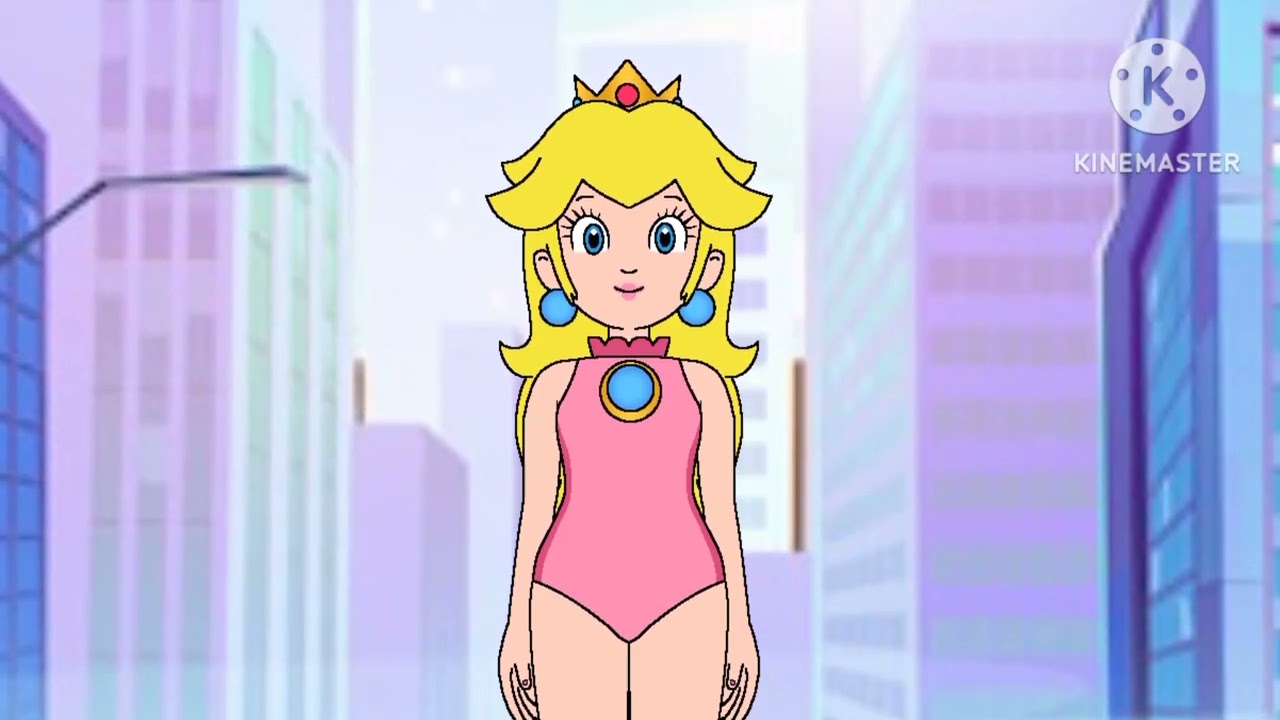 Giant Princess Peach (Peachzilla) walking through the city [REMAKE]