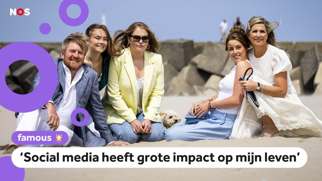 Prinsessen gaan op de foto en praten met journalisten