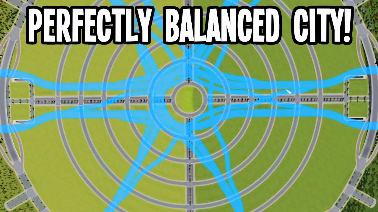 Perfectly Balanced Concentric Roundabout City That Won't Stop Growing!