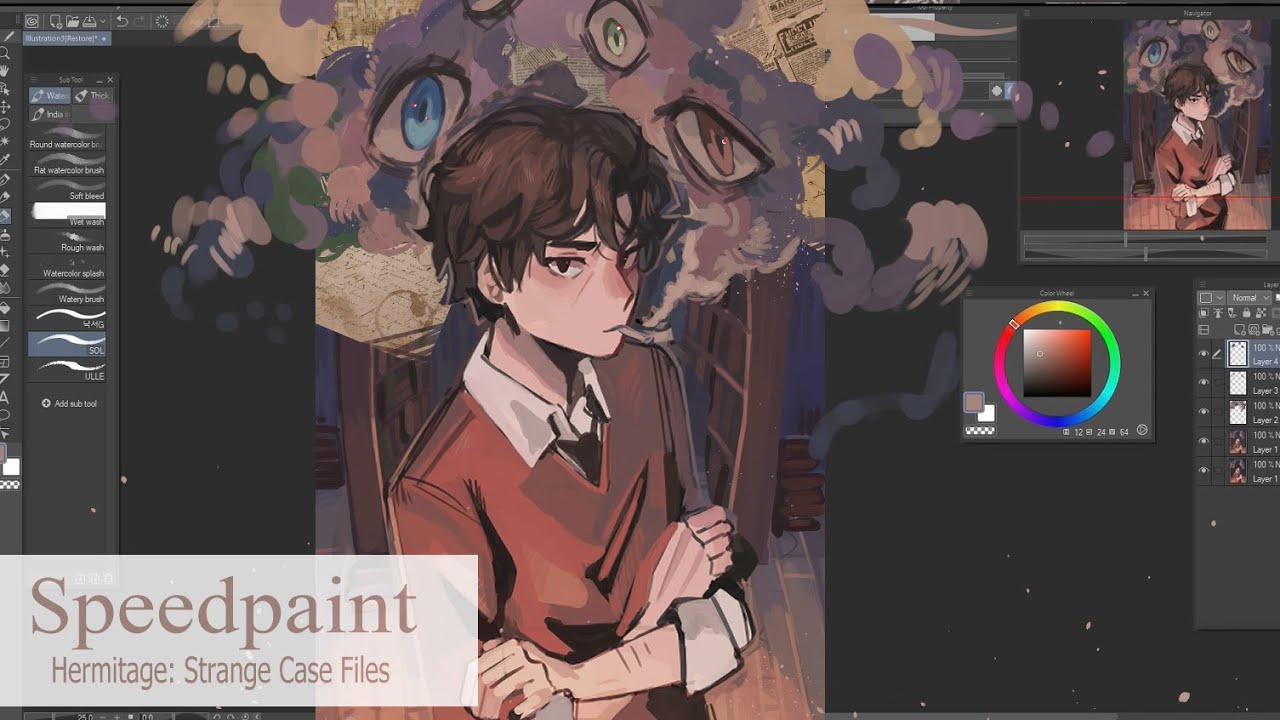 Hermitage: Strange Case Files// Speedpaint