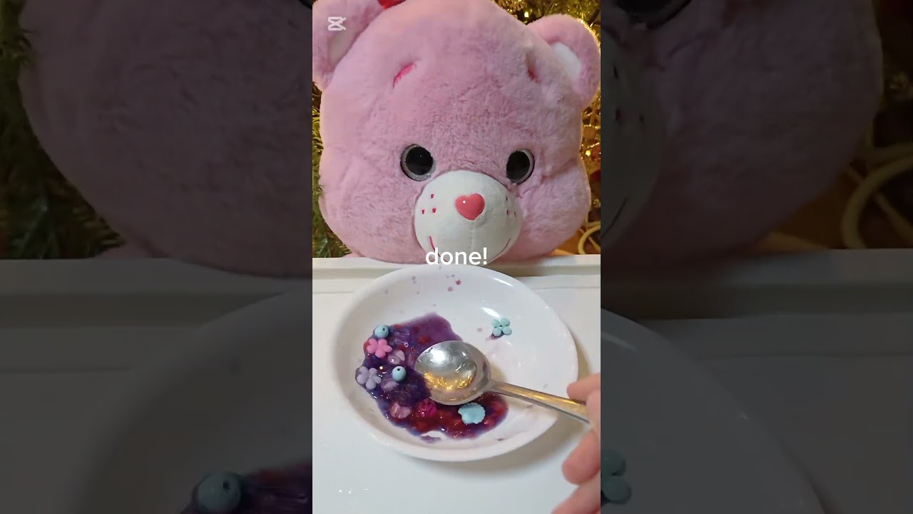 making  fairy soup for my pink care bear!🩷🫶 
