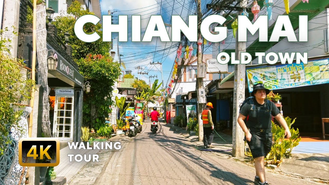 Chiang Mai, Thailand – 4K Walk in the Old Town