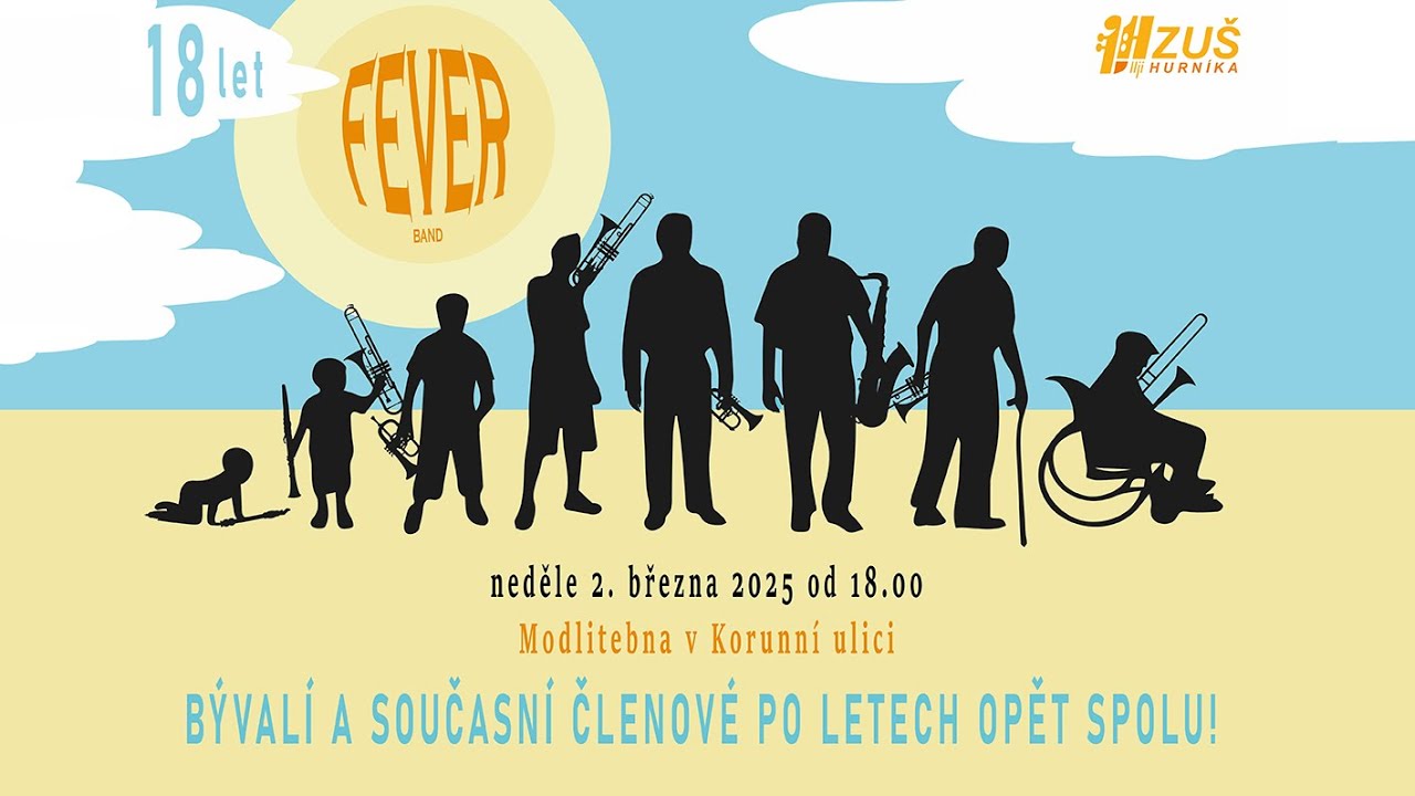 Koncert Feverbandu - 2. 3. 2025 - Modlitebna v Korunní, Praha 2