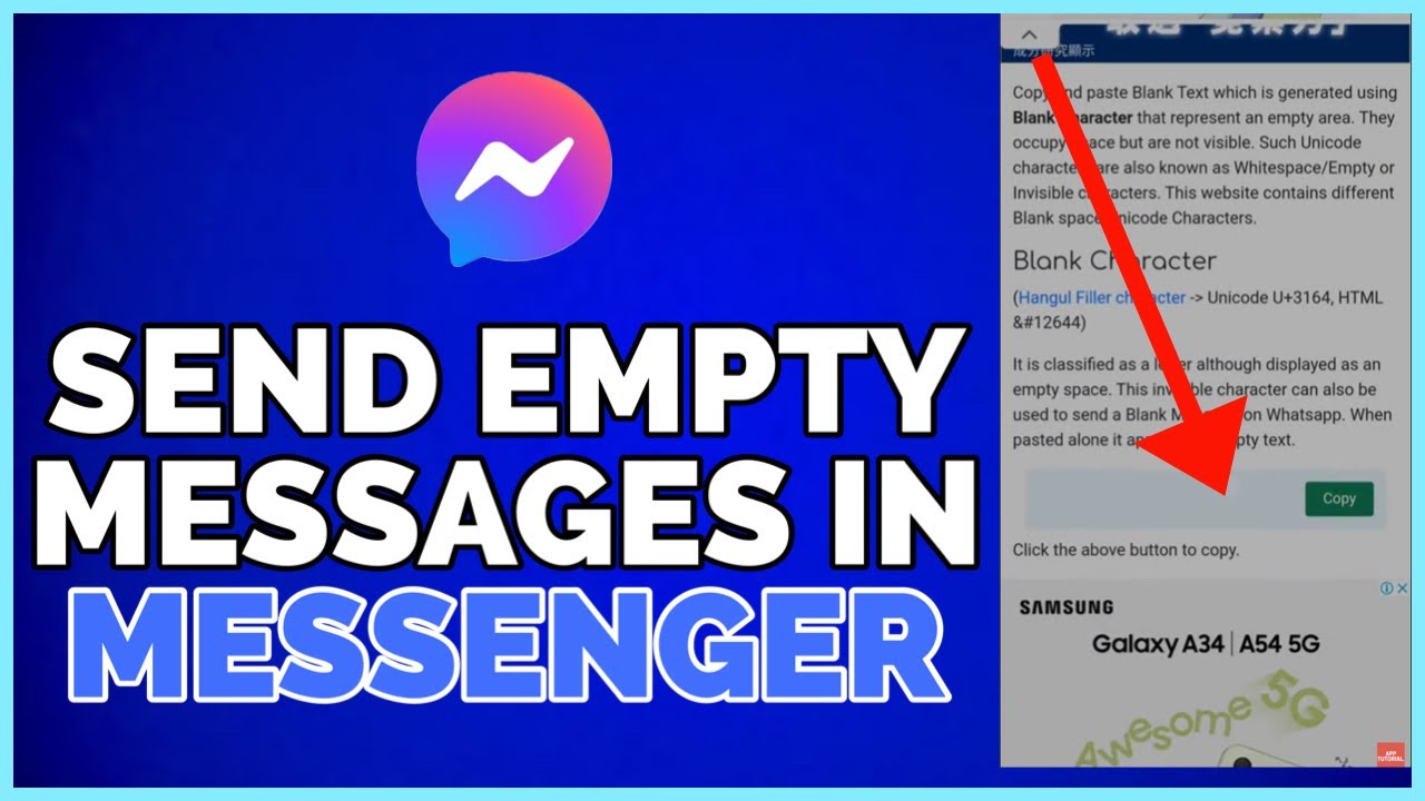 How To Send Empty Messages In Messenger (2023)