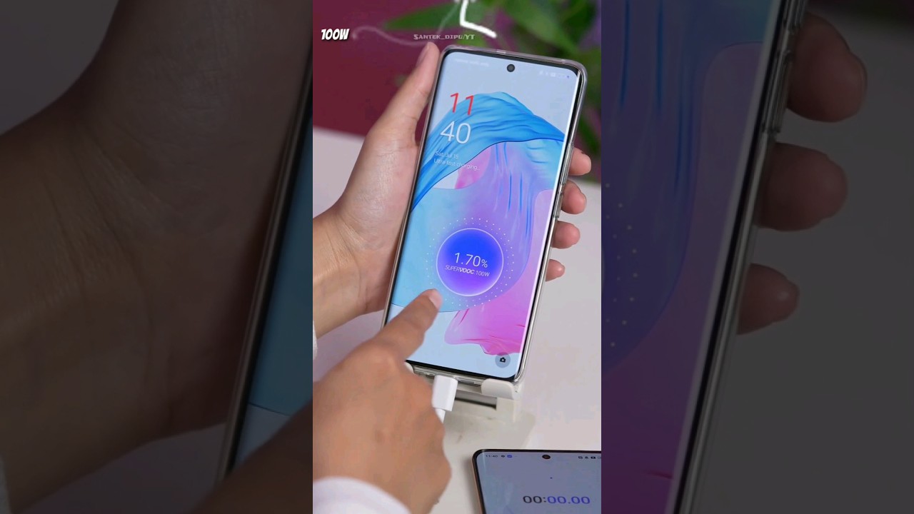 SuperVooc 100w first charging test /Oppo Reno #iphone #trending #shortsfeed #shorts