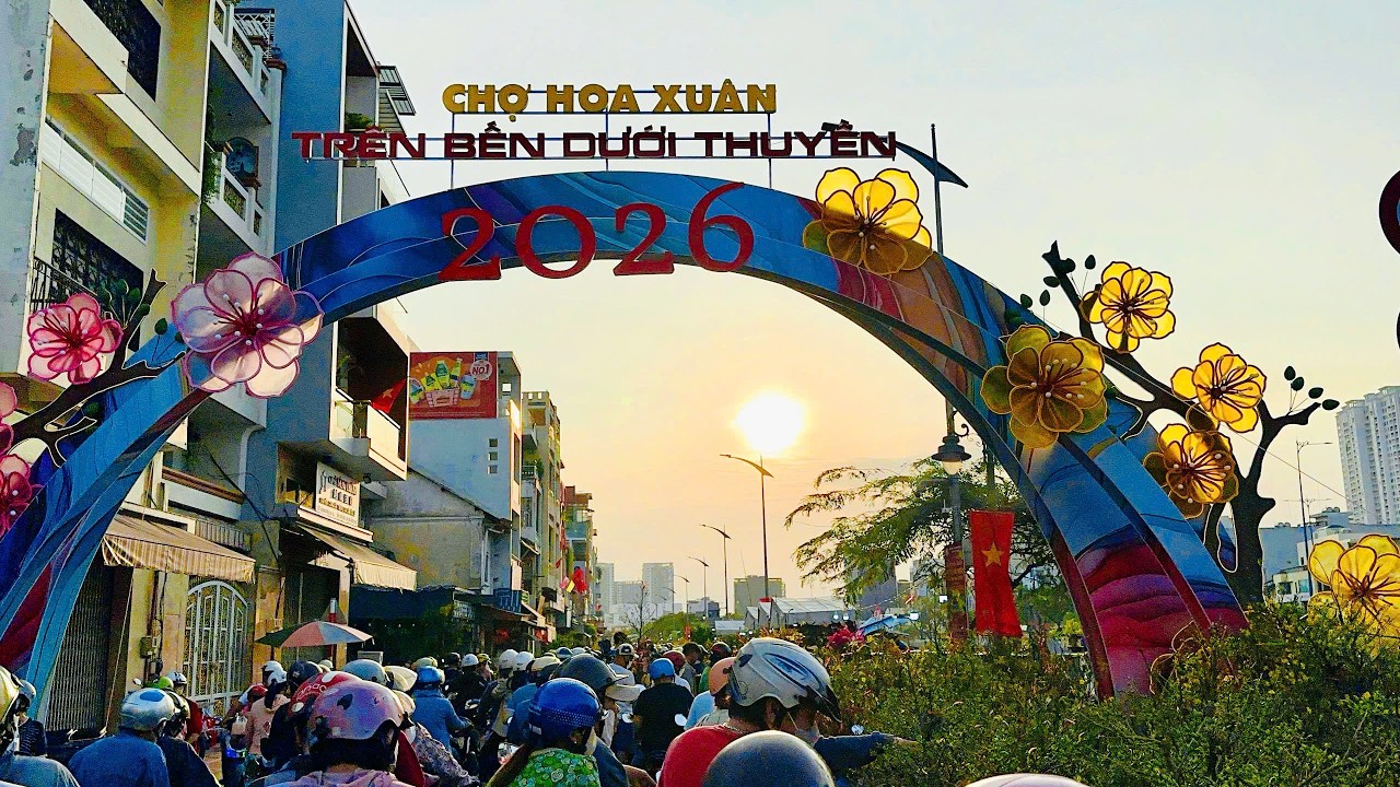 Chợ hoa Tết Bến Bình Đông 2026 | chợ hoa xuân Trên Bến Dưới Thuyền tết Bính Ngọ