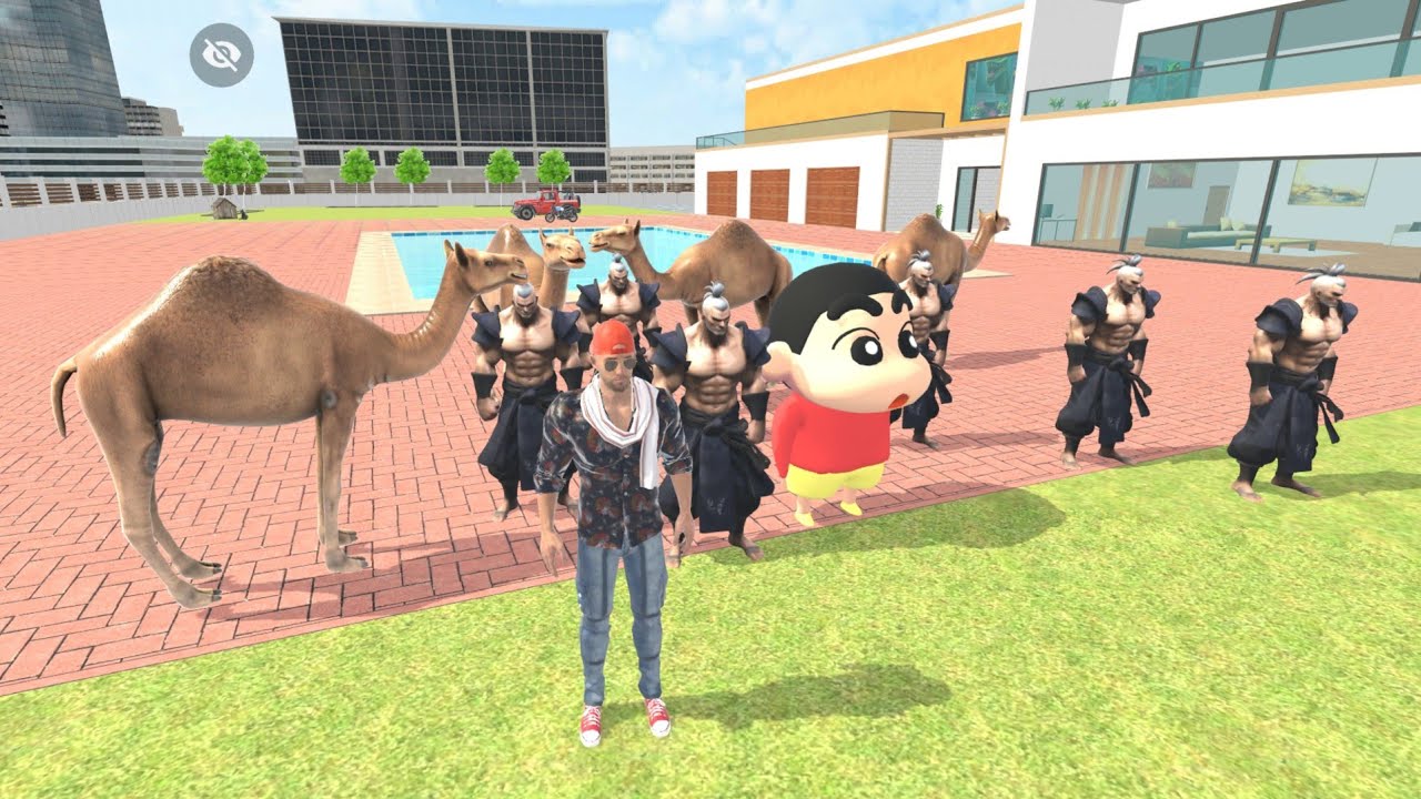 Franklin ne shinchan ke liye camel🐪 (unt) laya hai 🤩 Indian Theft Aura auto simulator gameplay video