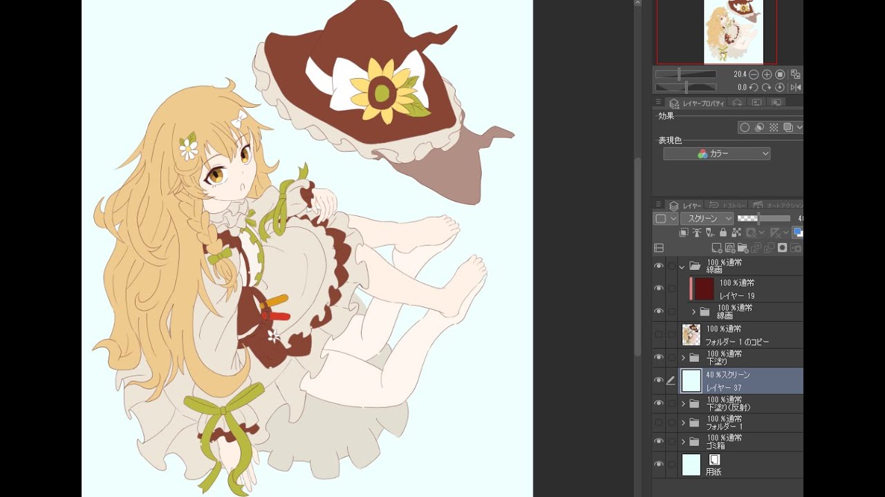 魔理沙ちゃんを描く作業配信　＃お絵描き　#勉強