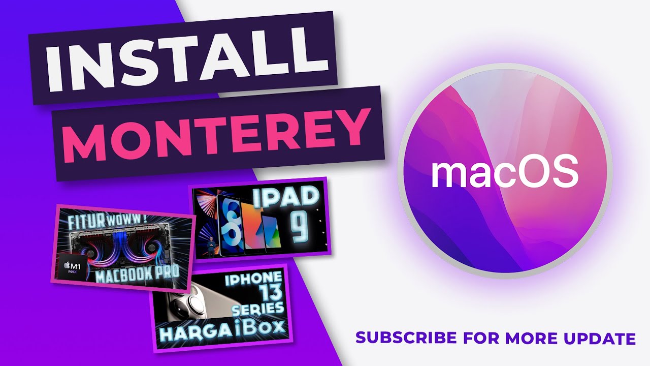 CARA INSTALL MACOS MONTEREY : Cara Mudah Clean Install Macos Monterey | Macbook Pro | Macbook Air 🔥