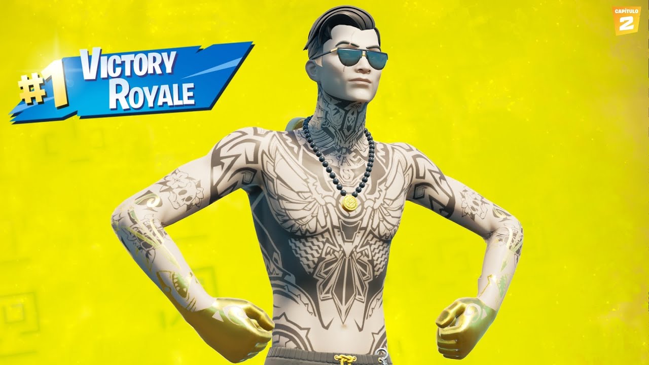 Victoria con la skin MIDAS VERANIEGO Fortnite - Masche