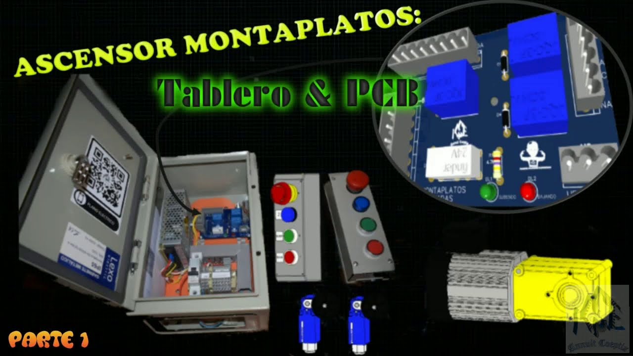 Ascensor Casero 🔼🔽Montaplatos+Tarjeta y  Tablero (parte 1)💡👍
