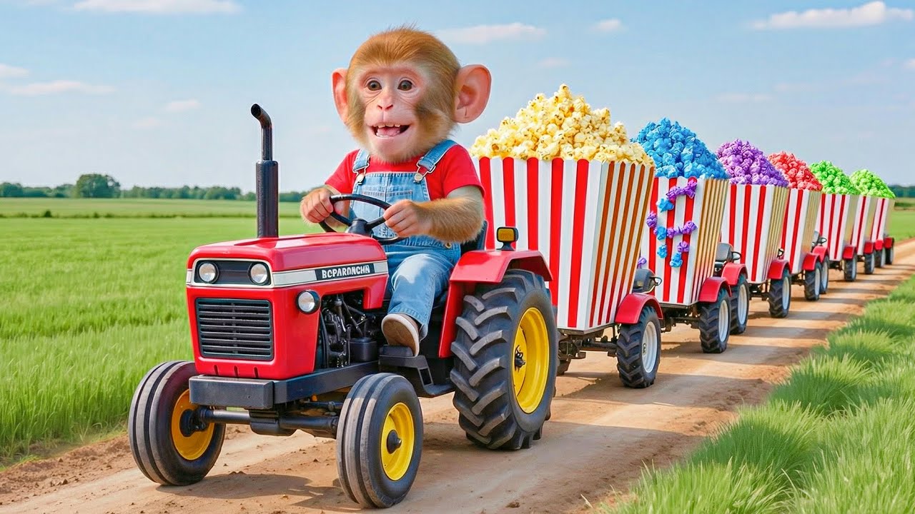 🔥🐒🍿💥 Monkey NaNa’s Popcorn Machine EXPLODES! A Sneaky Wizard Sets the Whole Stand on Fire! 😱🔥