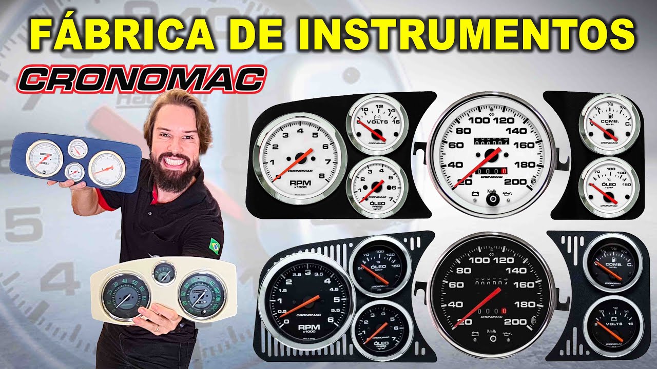 Como s&atilde;o feitos os INSTRUMENTOS do PAINEL do Fusca? Visitamos a F&aacute;brica CRONOMAC 😍😱 Incr&iacute;vel!