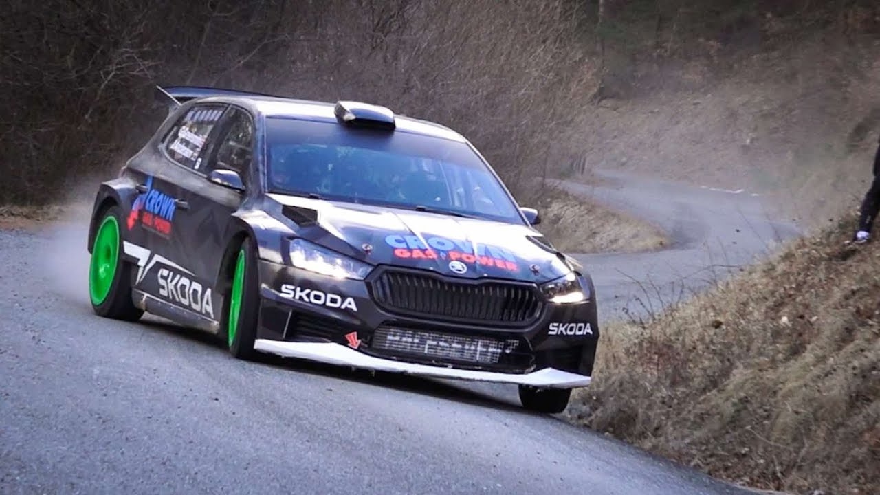 Test Rallye Monte Carlo 2025 | Gus Greensmith & Jonas Andersson | Škoda Fabia RS Rally2