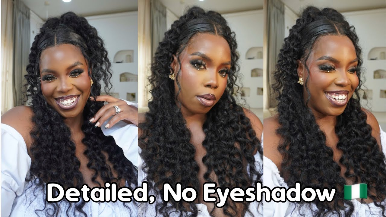 Clean Girl Makeup For Brown Skin Girls With A Gem|#mynigerianglow |LYDIA STANLEY