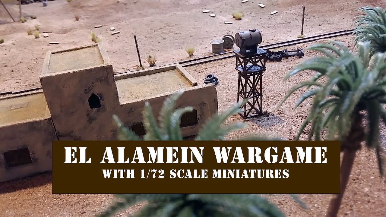 El Alamein Train Station Bolt Action Wargame Photos with 20mm Miniatures on a Sand Table