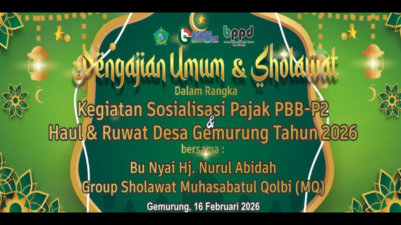 LIVE STREAMING HAUL & RUWAT DESA GEMURUNG TAHUN 2026