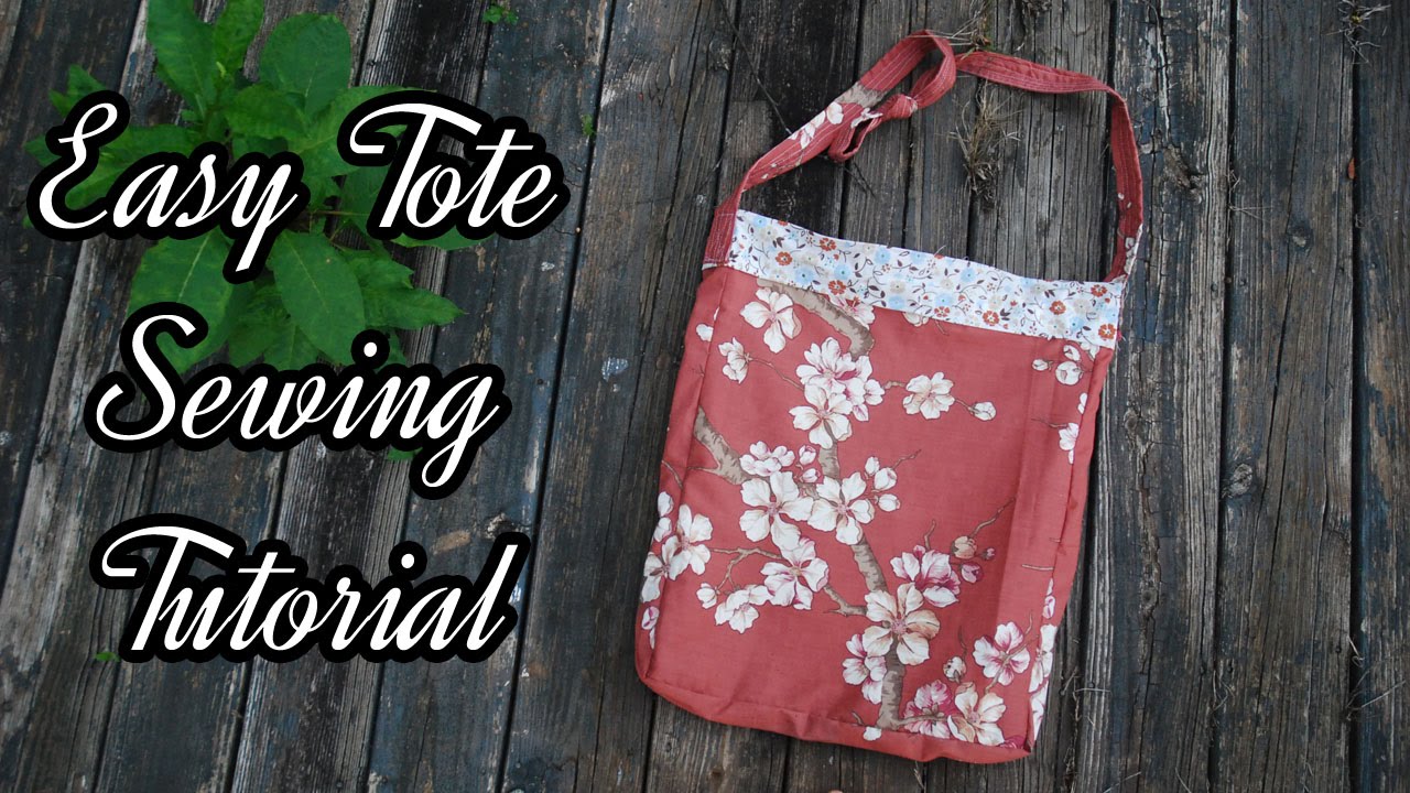 How to Make a Tote Bag Sewing Tutorial (Easy)